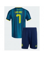 Kolumbie Luis Diaz #7 Venkovní dres pro děti MS 2026 Krátký Rukáv (+ trenýrky)